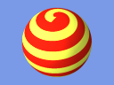 Spiral Ball + Sphere (128x96)
